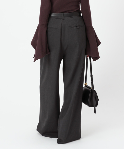 PROVOKE （プロヴォーク）の「【PROVOKE/プロヴォーク】タックワイドパンツ（スラックス・レディース・チャコールグレー/ネイビー・38/34/36）」の22枚目の写真