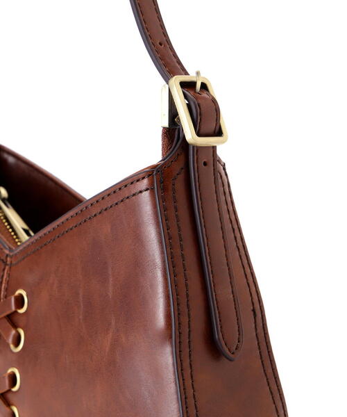 NATURAL BEAUTY BASIC（ナチュラルビューティーベーシック）の「◇【美人百花掲載】レースアップセミショルダーバッグ（ショルダーバッグ・レディース・ブラック/ブラウン/オフホワイト・ﾌﾘ-）」の11枚目の写真