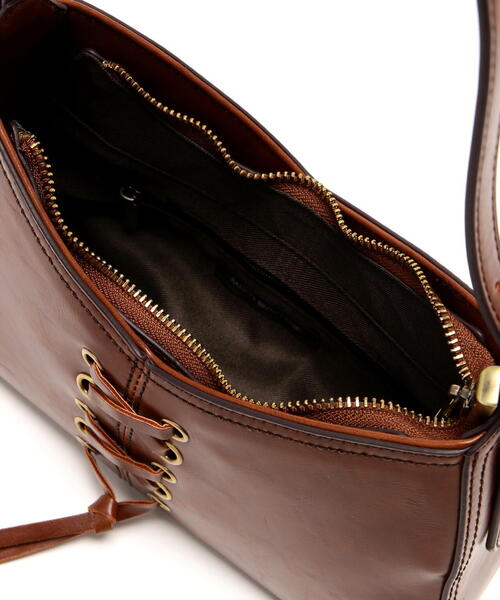 NATURAL BEAUTY BASIC（ナチュラルビューティーベーシック）の「◇【美人百花掲載】レースアップセミショルダーバッグ（ショルダーバッグ・レディース・ブラック/ブラウン/オフホワイト・ﾌﾘ-）」の14枚目の写真