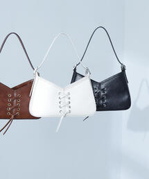 NATURAL BEAUTY BASIC | ◇レースアップセミショルダーバッグ(ショルダーバッグ)