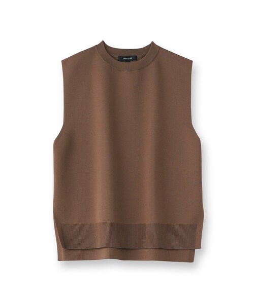 UNTITLED（アンタイトル）の「【アンサンブル可能】ニットベスト（ニット/セーター・レディース・ブラウン系/ナチュラル/ブルーグリーン/チャコールグレー・44/48/00/02/04）」の6枚目の写真