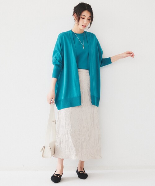 UNTITLED（アンタイトル）の「【アンサンブル可能】ニットベスト（ニット/セーター・レディース・ブラウン系/ナチュラル/ブルーグリーン/チャコールグレー・44/48/00/02/04）」の22枚目の写真