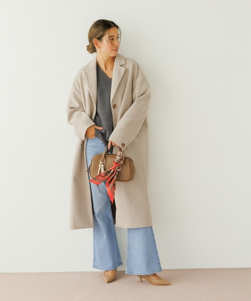 BAYFLOW（ベイフロー）の「70×70 ペイズリー柄スカーフ（バンダナ/スカーフ・レディース・アイボリー/ネイビー/レッド・FREE）」の18枚目の写真