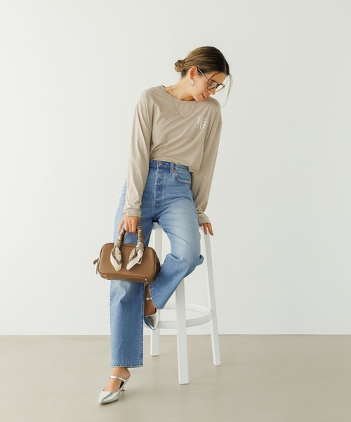 BAYFLOW（ベイフロー）の「70×70 ペイズリー柄スカーフ（バンダナ/スカーフ・レディース・アイボリー/ネイビー/レッド・FREE）」の16枚目の写真