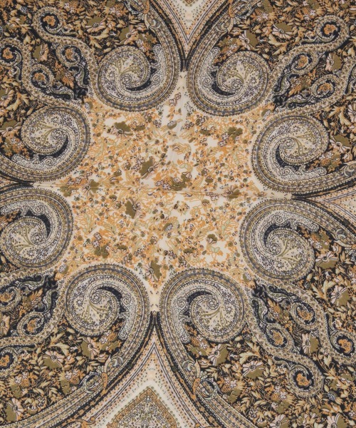 BAYFLOW（ベイフロー）の「70×70 ペイズリー柄スカーフ（バンダナ/スカーフ・レディース・アイボリー/ネイビー/レッド・FREE）」の10枚目の写真