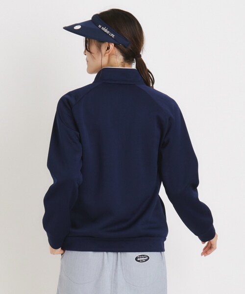 adabat（アダバット）の「クロスロゴジップアップブルゾン（ブルゾン・レディース・ホワイト/ネイビー・38/40/42）」の7枚目の写真