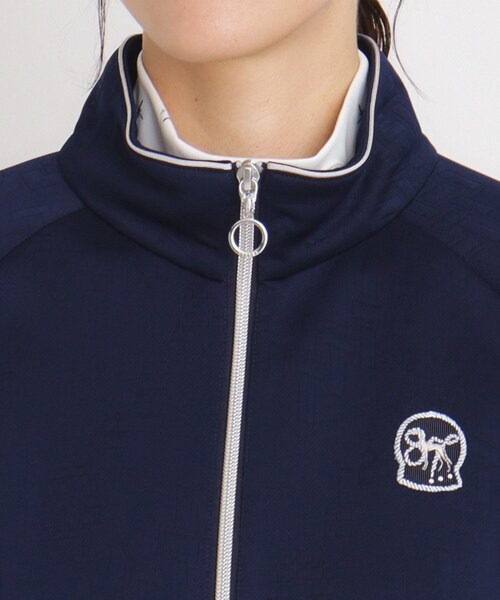 adabat（アダバット）の「クロスロゴジップアップブルゾン（ブルゾン・レディース・ホワイト/ネイビー・38/40/42）」の14枚目の写真