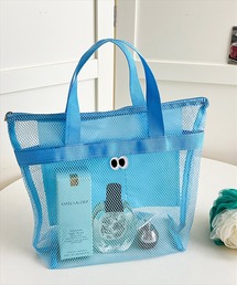 BAYBLO | (SB)カートゥーン アイズ メッシュ ハンドバッグ[ワッペン](ハンドバッグ)