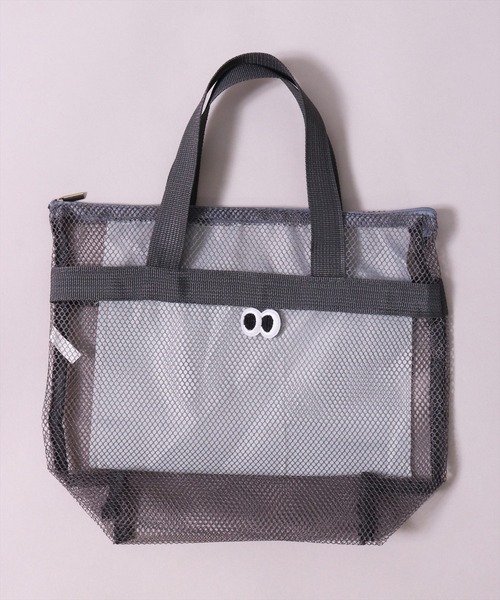 BAYBLO（ベイブロ）の「(SB)カートゥーン アイズ メッシュ ハンドバッグ[ワッペン]（ハンドバッグ・レディース・ネイビー/パープル/グレー/ブラック/エメラルド/スカイブルー/ライトピンク・ONE SIZE）」の20枚目の写真