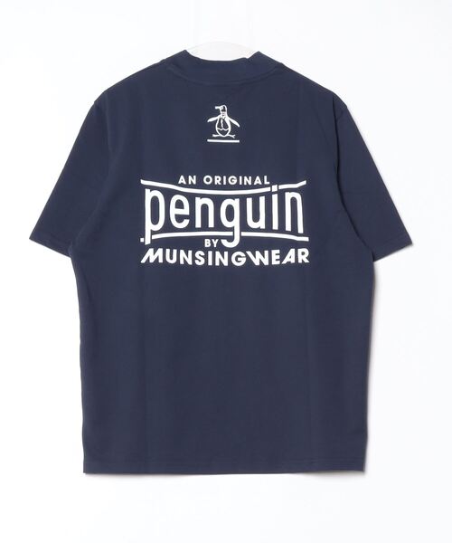 penguin BY MUNSINGWEAR(ペンギン バイ マンシングウェア)の「Graphic Mock neck shirt(Tシャツ/カットソー・メンズ・ネイビー/ホワイト/ブラック・M/L/XL)」の4枚目の写真