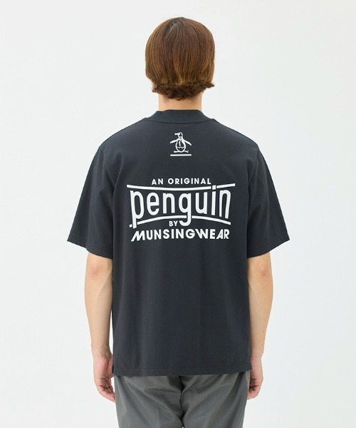 penguin BY MUNSINGWEAR(ペンギン バイ マンシングウェア)の「Graphic Mock neck shirt(Tシャツ/カットソー・メンズ・ネイビー/ホワイト/ブラック・M/L/XL)」の8枚目の写真