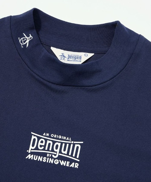 penguin BY MUNSINGWEAR(ペンギン バイ マンシングウェア)の「Graphic Mock neck shirt(Tシャツ/カットソー・メンズ・ネイビー/ホワイト/ブラック・M/L/XL)」の9枚目の写真
