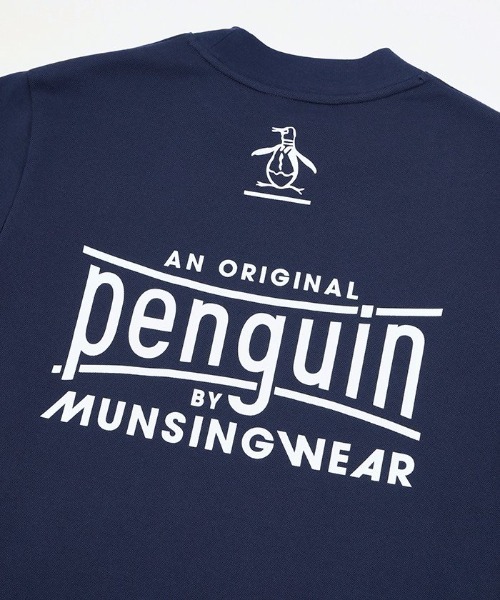 penguin BY MUNSINGWEAR(ペンギン バイ マンシングウェア)の「Graphic Mock neck shirt(Tシャツ/カットソー・メンズ・ネイビー/ホワイト/ブラック・M/L/XL)」の12枚目の写真