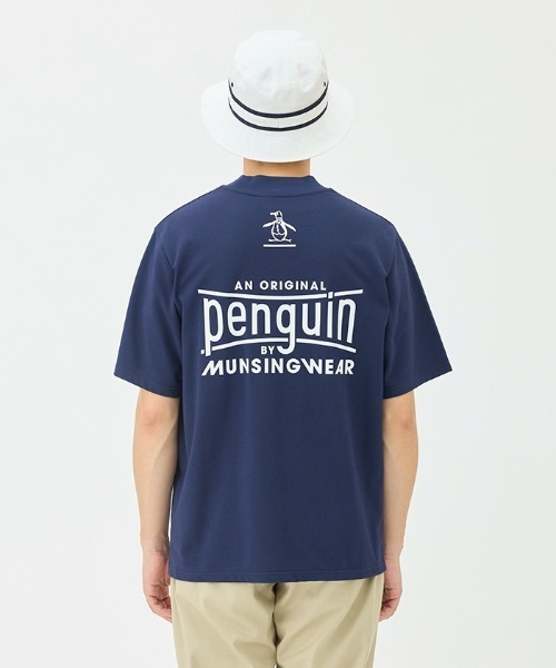 penguin BY MUNSINGWEAR(ペンギン バイ マンシングウェア)の「Graphic Mock neck shirt(Tシャツ/カットソー・メンズ・ネイビー/ホワイト/ブラック・M/L/XL)」の15枚目の写真