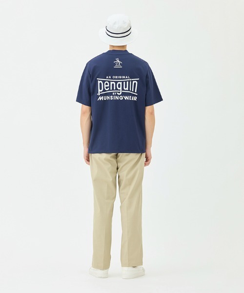 penguin BY MUNSINGWEAR(ペンギン バイ マンシングウェア)の「Graphic Mock neck shirt(Tシャツ/カットソー・メンズ・ネイビー/ホワイト/ブラック・M/L/XL)」の18枚目の写真
