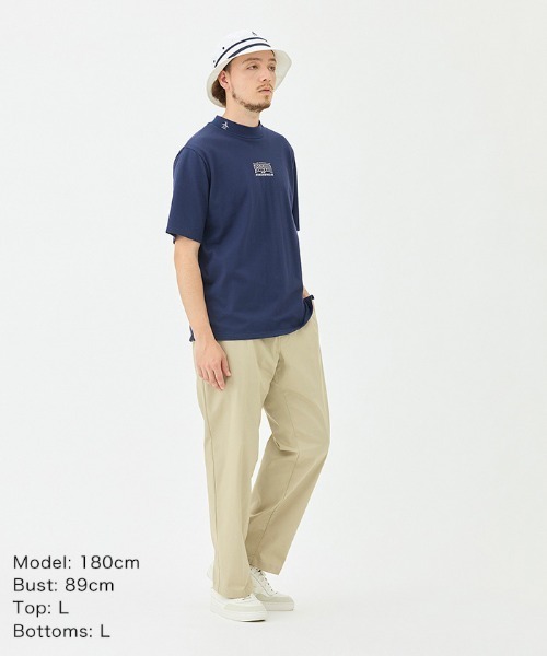 penguin BY MUNSINGWEAR(ペンギン バイ マンシングウェア)の「Graphic Mock neck shirt(Tシャツ/カットソー・メンズ・ネイビー/ホワイト/ブラック・M/L/XL)」の22枚目の写真