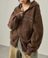 Snap club（スナップクラブ）の「【Snap club】ヴィンテージ加工 ダメージパッチロゴ ダブルジップパーカー（パーカー・M）」