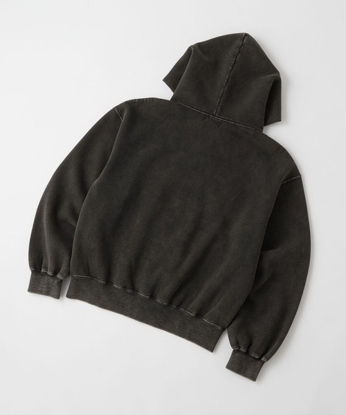 パーカーセット Snap club】ヴィンテージ加工 ダメージパッチロゴ ダブルジップ