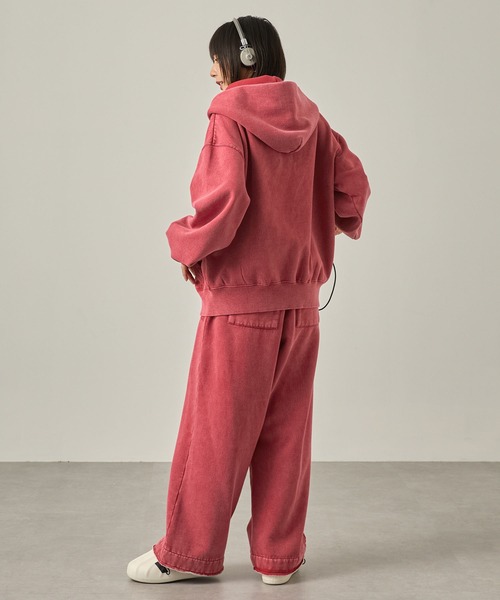 Snap club】ヴィンテージ加工 ダメージパッチロゴ ダブルジップ