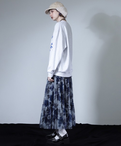 ROSE BUD（ローズバッド）の「【WEB・一部店舗限定】カレッジライクプリントトレーナー（スウェット・レディース・ホワイト/ネイビー/カーキ・ONE SIZE）」の5枚目の写真