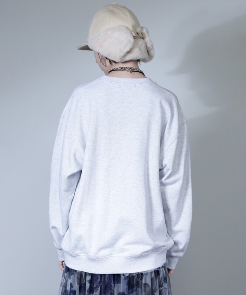 ROSE BUD（ローズバッド）の「【WEB・一部店舗限定】カレッジライクプリントトレーナー（スウェット・レディース・ホワイト/ネイビー/カーキ・ONE SIZE）」の9枚目の写真