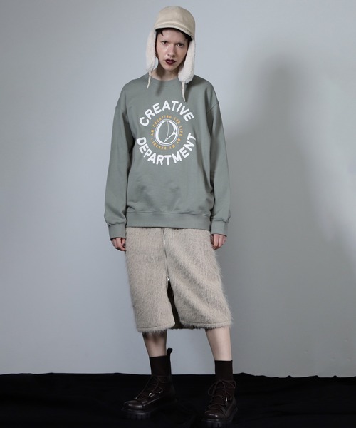 ROSE BUD（ローズバッド）の「【WEB・一部店舗限定】カレッジライクプリントトレーナー（スウェット・レディース・ホワイト/ネイビー/カーキ・ONE SIZE）」の16枚目の写真