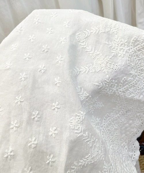 aimoha（アイモハ）の「レースティアードコットンキャミワンピース（ワンピース・レディース・ライトベージュ/ホワイト・FREE）」の12枚目の写真