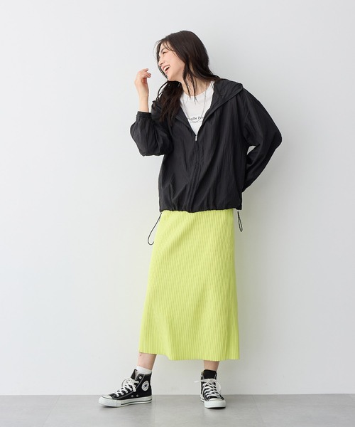 anyfee（エニフィー）の「【anyfee/プラスサイズ】シアーマウンテンパーカー（マウンテンパーカー・レディース・ライトグレー/ブラック・5L/4L/3L/LL）」の8枚目の写真