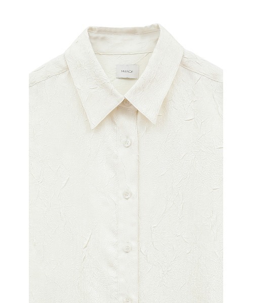 MANOF（マノフ）の「WASHER LONG SHIRTS（シャツ/ブラウス・レディース・アイボリー/ピンク/ブラック・FREE）」の19枚目の写真