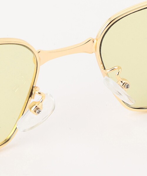 FREAK'S STORE（フリークスストア）の「メタルレクタングル ファッション用グラス（メガネ・メンズ・ゴールド/シルバー・ONE SIZE）」の5枚目の写真