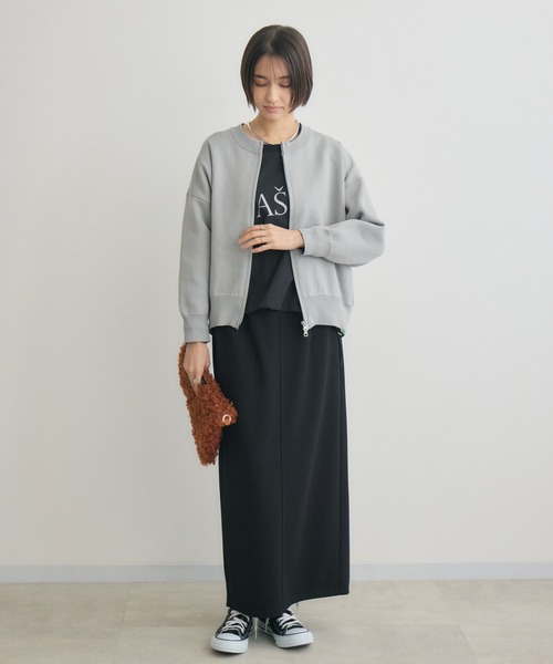 KATHARINE ROSS（キャサリンロス）の「【Pillini/ピリーニ】スウェットライクWZIPカーディガン（カーディガン/ボレロ・レディース・オフホワイト/オレンジ/ライトグレー/レッド/ネイビー・MEDIUM）」の20枚目の写真