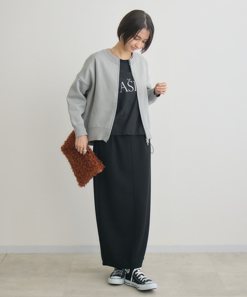 KATHARINE ROSS（キャサリンロス）の「【Pillini/ピリーニ】スウェットライクWZIPカーディガン（カーディガン/ボレロ・レディース・オフホワイト/オレンジ/ライトグレー/レッド/ネイビー・MEDIUM）」の21枚目の写真