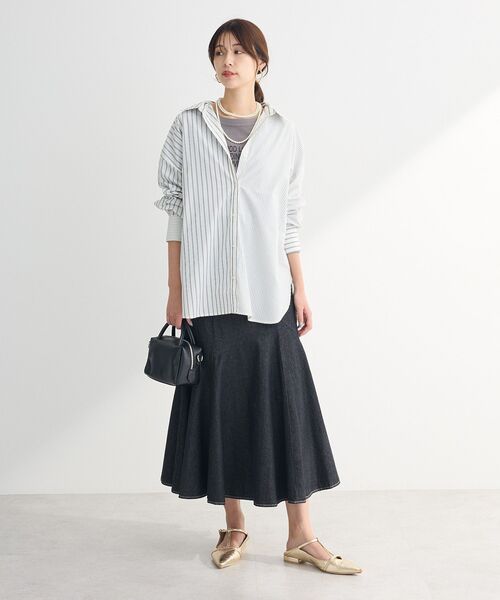 ELENCARE DUE（エレンカーレデュエ）の「・ELENCARE DUE デニムマーメイドスカート（スカート・レディース・ブラック/インディゴブルー/グレー/ライトインディゴブルー・FREE）」の20枚目の写真