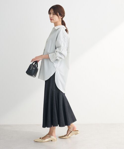 ELENCARE DUE（エレンカーレデュエ）の「・ELENCARE DUE デニムマーメイドスカート（スカート・レディース・ブラック/インディゴブルー/グレー/ライトインディゴブルー・FREE）」の21枚目の写真