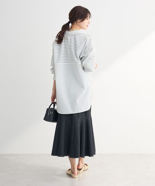 ELENCARE DUE（エレンカーレデュエ）の「・ELENCARE DUE デニムマーメイドスカート（スカート・レディース・ブラック/インディゴブルー/グレー/ライトインディゴブルー・FREE）」の22枚目の写真