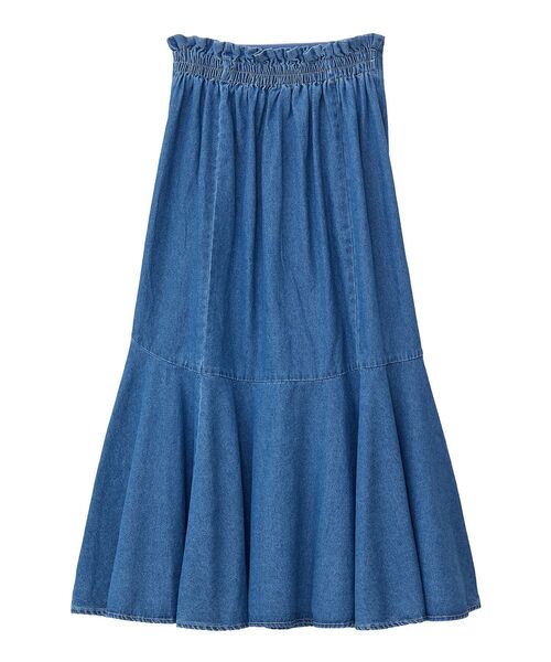 ELENCARE DUE（エレンカーレデュエ）の「・ELENCARE DUE デニムマーメイドスカート（スカート・レディース・ブラック/インディゴブルー/グレー/ライトインディゴブルー・FREE）」の12枚目の写真