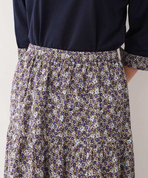 LAURA ASHLEY(ローラアシュレイ)の「【洗える/コットン100%/同柄アイテムあり】アマイア ディッツィー柄 スカート(スカート・レディース・イエロー系その他2/ネイビー系・38/40)」の14枚目の写真