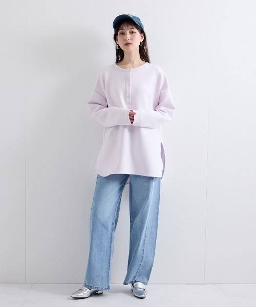 tシャツ スポンディッシュオーバーサイズプルオーバー「手洗い可能」 レディース セール】スポンディッシュオーバーサイズプルオーバー≪手洗い