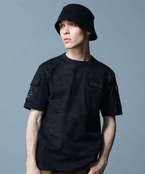 AVIREX（アヴィレックス）の「FATIGUE T-SHIRT / ファティーグ 半袖 Tシャツ / AVIREX / アヴィレックス（Tシャツ/カットソー・メンズ・ホワイト/ブラック/ネイビー/ホワイト系その他/ブラック系その他/オリーブ・SMALL/MEDIUM/LARGE/X-LARGE/XX-LARGE）」の4枚目の写真