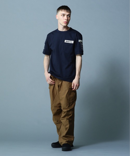 AVIREX（アヴィレックス）の「FATIGUE T-SHIRT / ファティーグ 半袖 Tシャツ / AVIREX / アヴィレックス（Tシャツ/カットソー・メンズ・ホワイト/ブラック/ネイビー/ホワイト系その他/ブラック系その他/オリーブ・SMALL/MEDIUM/LARGE/X-LARGE/XX-LARGE）」の11枚目の写真