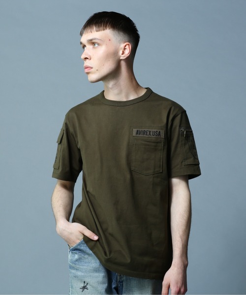 AVIREX（アヴィレックス）の「FATIGUE T-SHIRT / ファティーグ 半袖 Tシャツ / AVIREX / アヴィレックス（Tシャツ/カットソー・メンズ・ホワイト/ブラック/ネイビー/ホワイト系その他/ブラック系その他/オリーブ・SMALL/MEDIUM/LARGE/X-LARGE/XX-LARGE）」の16枚目の写真