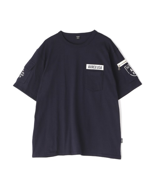 AVIREX（アヴィレックス）の「FATIGUE T-SHIRT / ファティーグ 半袖 Tシャツ / AVIREX / アヴィレックス（Tシャツ/カットソー・メンズ・ホワイト/ブラック/ネイビー/ホワイト系その他/ブラック系その他/オリーブ・SMALL/MEDIUM/LARGE/X-LARGE/XX-LARGE）」の10枚目の写真