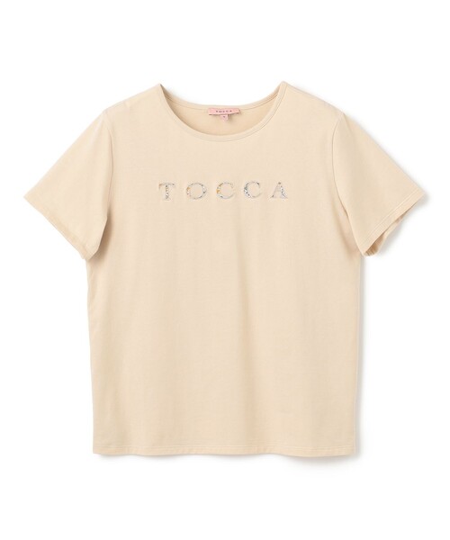 TOCCA（トッカ）の「TEXT LOGO TEE Tシャツ（Tシャツ/カットソー・レディース・ベージュ系/アイボリー系・MEDIUM/SMALL）」の15枚目の写真