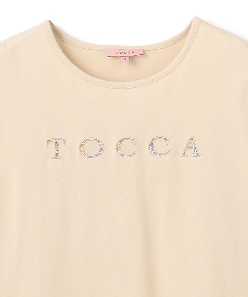 TOCCA（トッカ）の「TEXT LOGO TEE Tシャツ（Tシャツ/カットソー・レディース・ベージュ系/アイボリー系・MEDIUM/SMALL）」の17枚目の写真