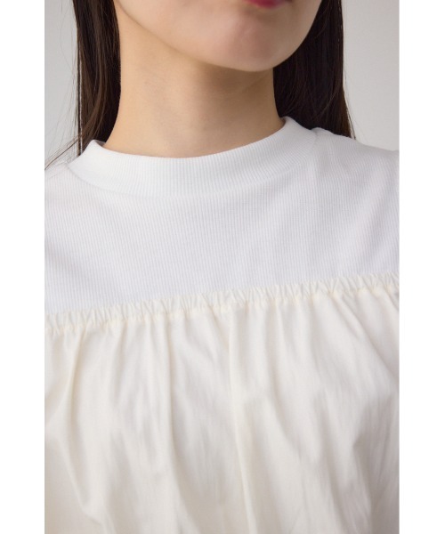 AZUL by moussy(アズールバイマウジー)の「オフショルレイヤードブラウス(Tシャツ/カットソー・レディース・グレー/アイボリー/ブラック・FREE)」の10枚目の写真