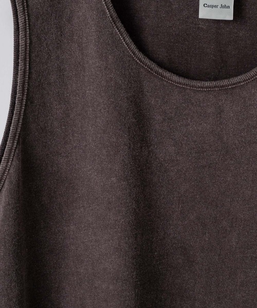 CASPER JOHN(キャスパージョン)の「Handcraft tank top/ハンドクラフトタンクトップ(タンクトップ・メンズ・グレー/ブラウン/ブラック・X-SMALL/SMALL/MEDIUM/LARGE)」の15枚目の写真