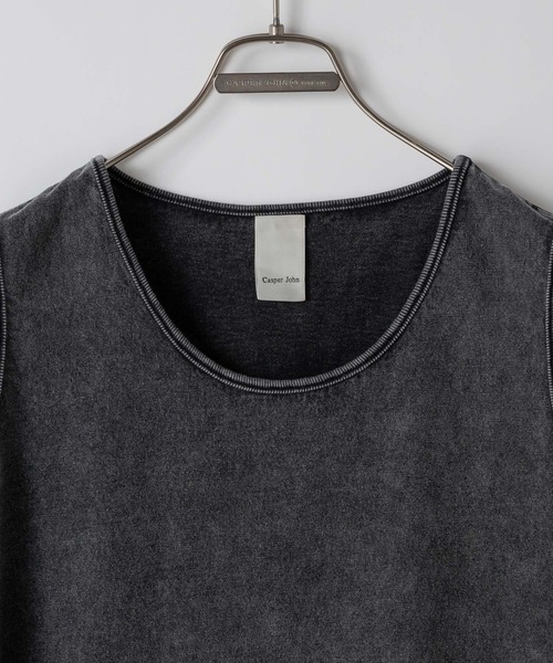 CASPER JOHN(キャスパージョン)の「Handcraft tank top/ハンドクラフトタンクトップ(タンクトップ・メンズ・グレー/ブラウン/ブラック・X-SMALL/SMALL/MEDIUM/LARGE)」の6枚目の写真