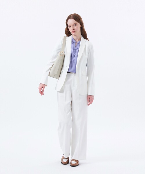 MACKINTOSH PHILOSOPHY(マッキントッシュ フィロソフィー)の「【2025年春夏モデル】DRY OXFORD ワイドパンツ(その他パンツ・レディース・グレー系その他/カーキ/ベージュ/レッド/ダークネイビー/グリーン/オフホワイト/チャコールグレー/オレンジ・34/38/36/40)」の10枚目の写真