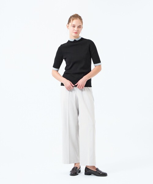 MACKINTOSH PHILOSOPHY(マッキントッシュ フィロソフィー)の「【2025年春夏モデル】DRY OXFORD ワイドパンツ(その他パンツ・レディース・グレー系その他/カーキ/ベージュ/レッド/ダークネイビー/グリーン/オフホワイト/チャコールグレー/オレンジ・34/38/36/40)」の12枚目の写真