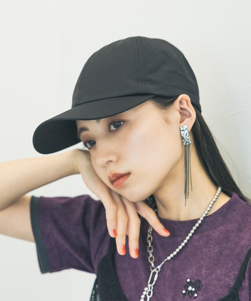 HARE(ハレ)の「フラワーシシュウキャップ(HARE)(キャップ・レディース・ブラック/ブラック系その他・FREE)」の4枚目の写真